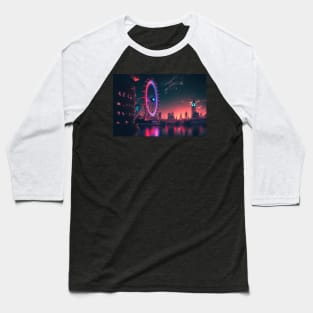 London eye Cyberpunk style Baseball T-Shirt